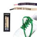 Premium Print Brand Logo Fat Shoe Laces Multicolor Thick Flat Cotton with Zinc Alloy Aglets Custom Sizes for Sneakers