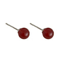 Red Agate Simple Fashion Festival Christmas Earrings Jewelry With Multi-Size