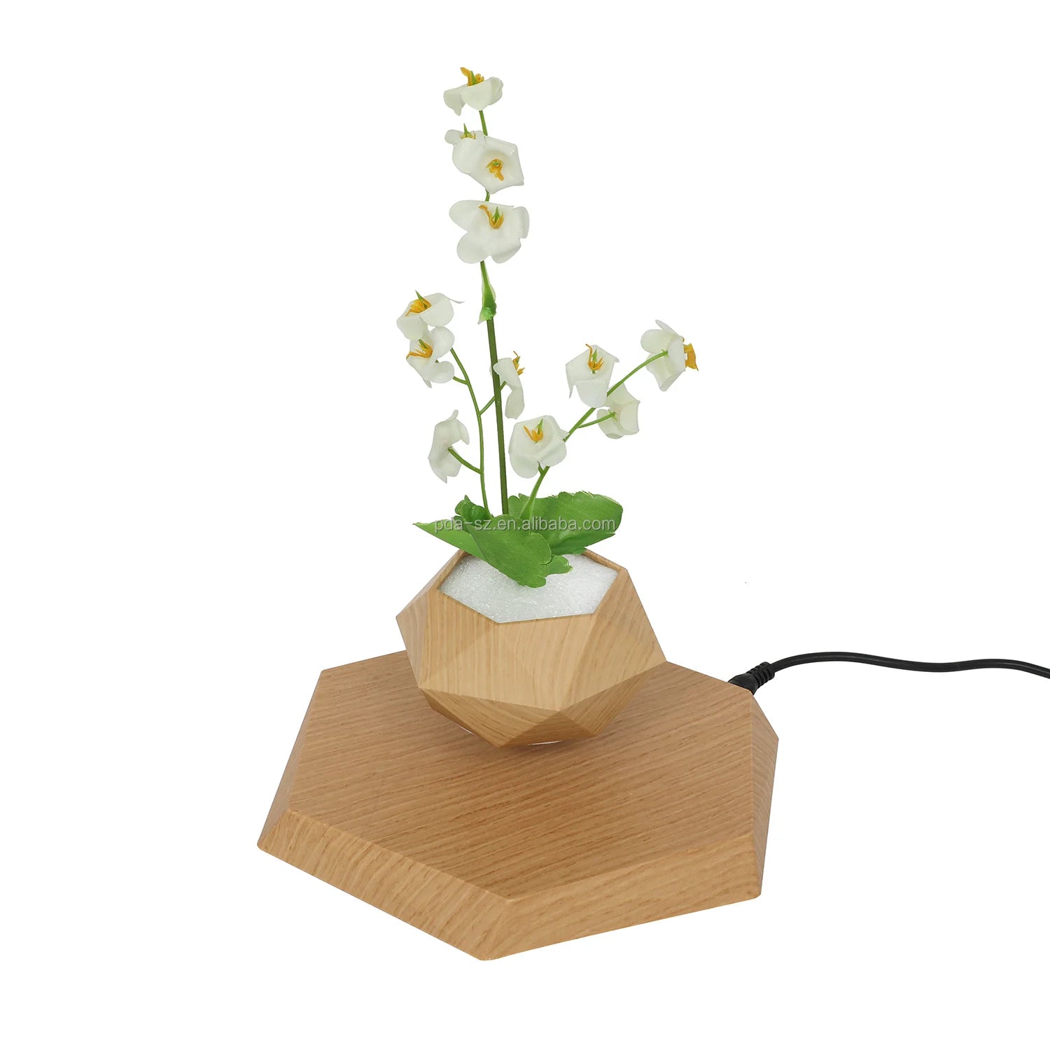 Magnetic Spining Air Plants Bonsai Magical Levitation Plant  Floating Flower Pots for Decoration Gift Display Racks