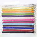 8mm Bling Bling Boys Girls Personalized Diy Name logo Alphabet Letter PU Leather Bracelet