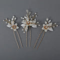 Fashion Fancy Wedding Jewelry Hair Accessories Flower Rhinestone Headpiece for Women Bridal Bobby Pins Hairpin Hair Clips for