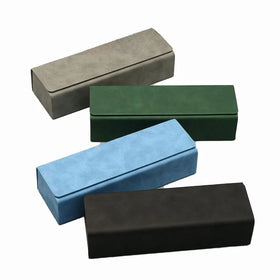 Rectangle Sunglasses Cases Custom Logo Portable Eye Glasses Case Waterproof PU Leather Storage Glasses Box