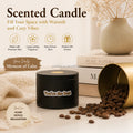 JYB 8/10oz Matte Round Necking Metal Food Grade Tea/Coffee/Gift/Candy Packaging Black Containers Scented Candle Tin Can