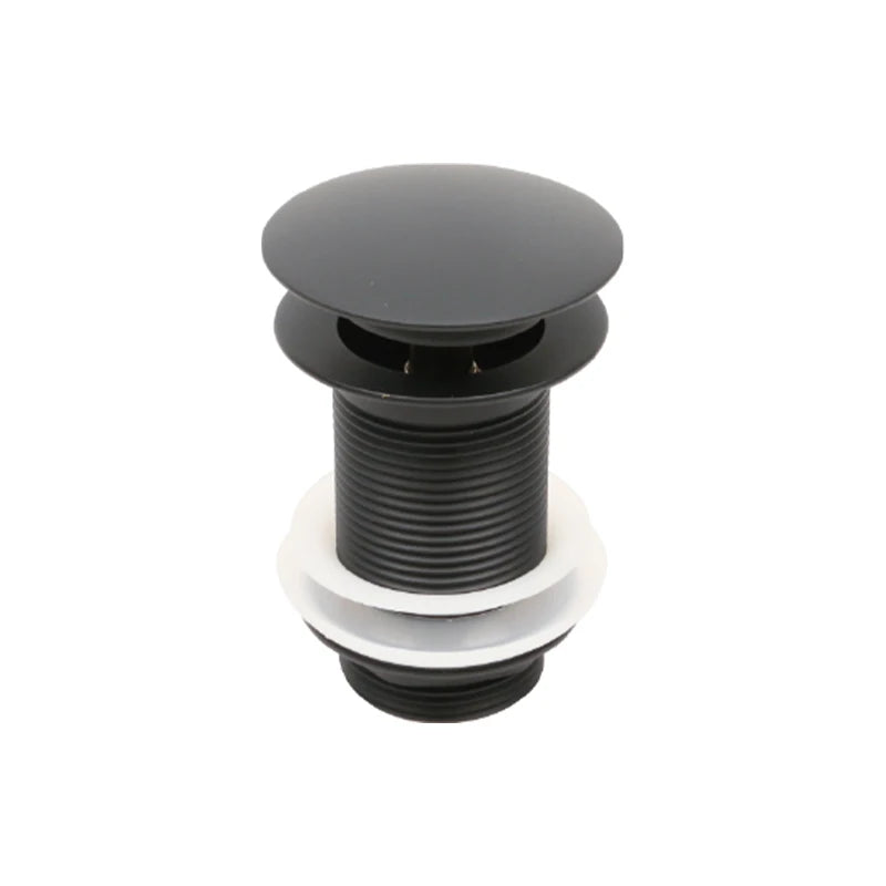 High Quality Black Plated Brass Pop-Up Waste Strainer Home Use Bathroom Basin Application