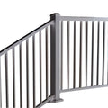 Modern White Aluminum Alloy Railing System Outdoor Stair Design Terrace Deck Balcony Railing at an Price