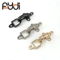 Aircraft Shape Zinc Alloy Plating Button Lobster Clasp 3cm Coat Jacket Hasp Buckles Pair of Clothing Accessories