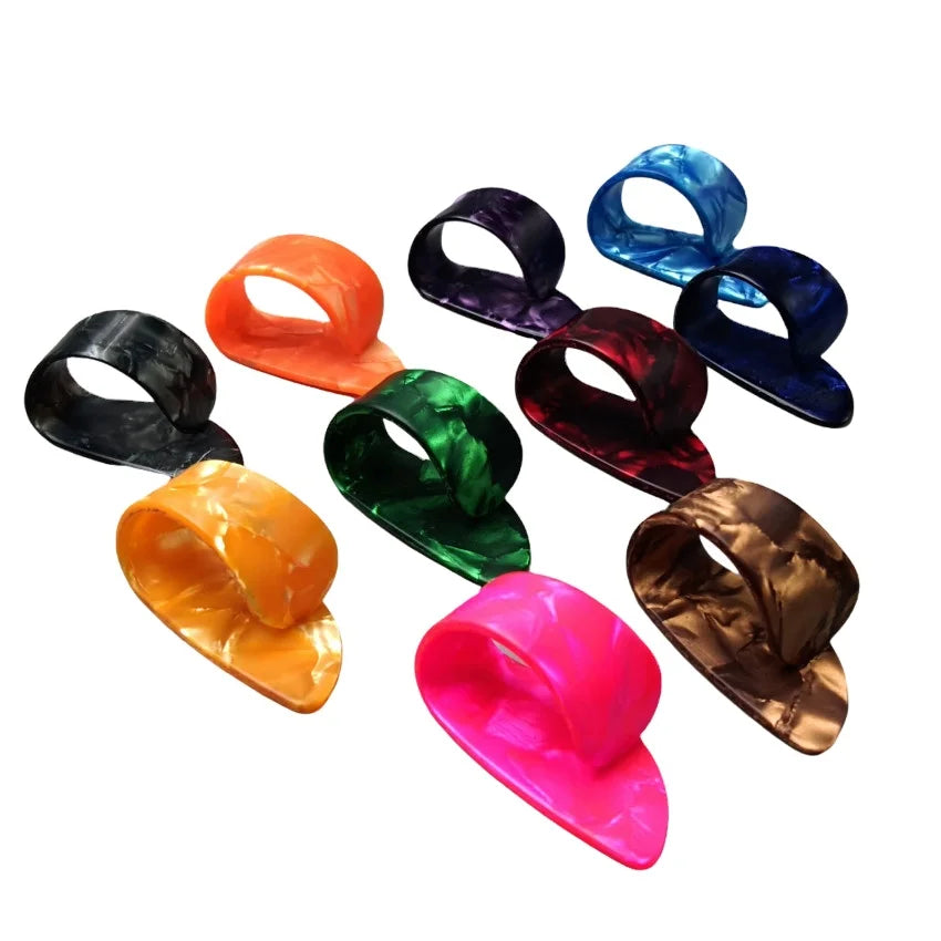 Mass Export at Low Prices Celluloid Right Finger Cover Guitar Thumb Pick Color Random Wholesale CIK/OEM Brand Model JTZW-24
