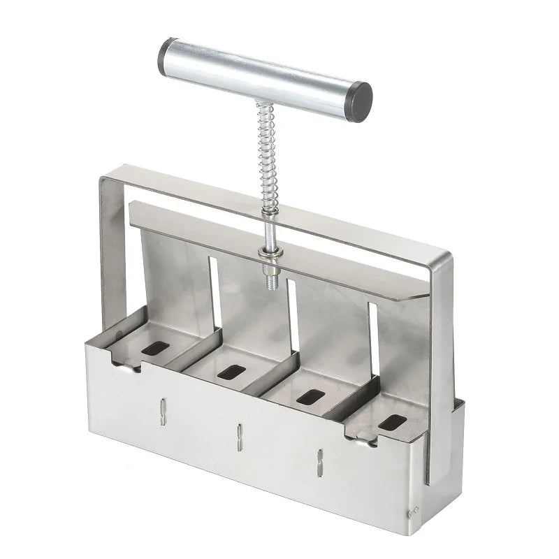 High Quality Mini 4 Hand-held Soil Blocker Soil Blocking Tool Seed Starting Plugs Seeds Starter Pallet Seedling Soil Block Maker