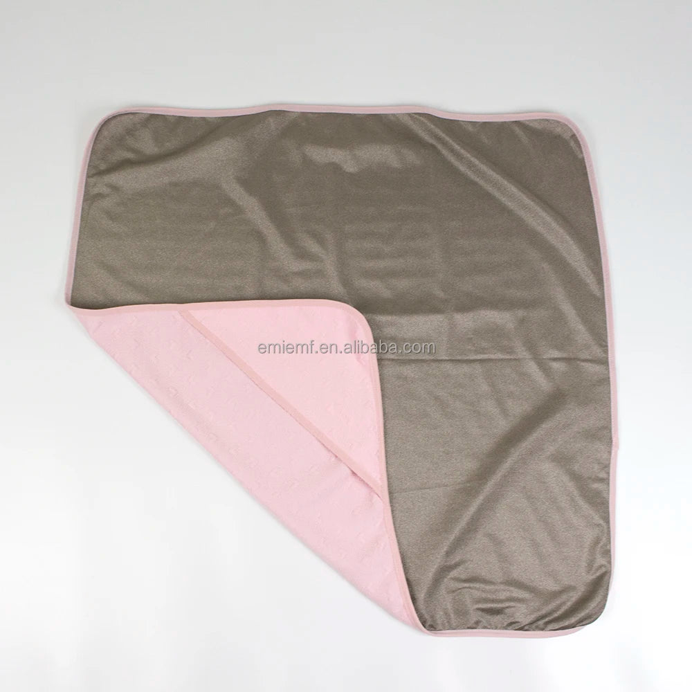 BLOCK EMF Silver Fiber Organic Cotton Anti-Radiation EMF Protective Blanket for Pregnant Women Babies 5G Four Seasons Use
