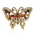 AG030 Hot Selling Fashion Rhinestones Butterfly Brooches Women Insect Butterfly Brooch