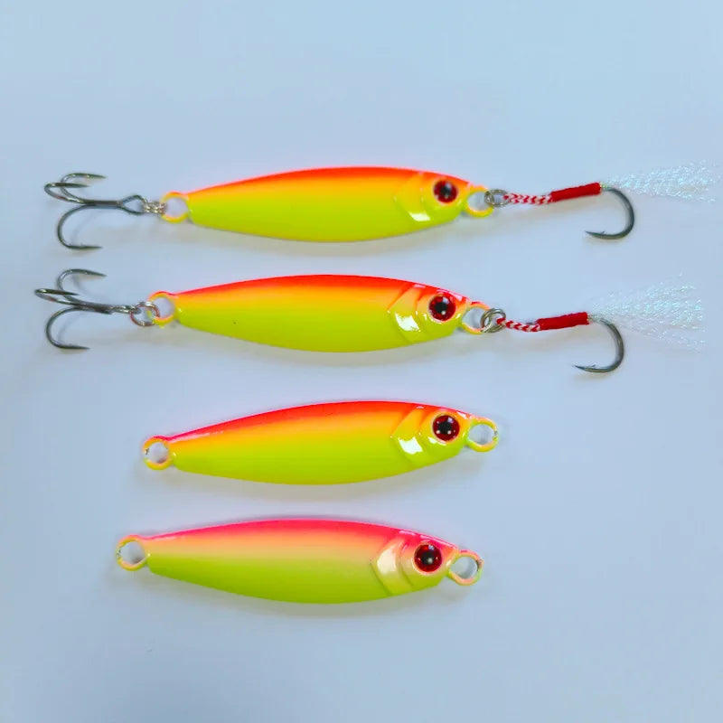 NEW 15g 20g 25g 30g Falling Slow Jigs Lure Artificial Metal Jig Casting Fishing Bait Tackle Double Hook Jigging Fishing Lures