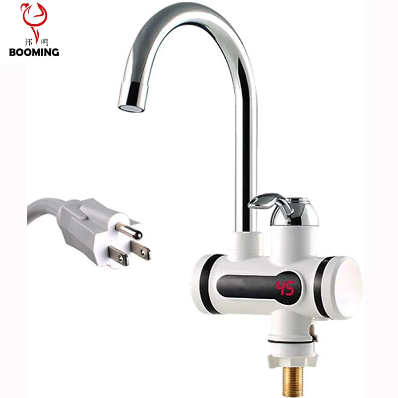 Cheap Price Safe Single Handle Plastic Temperature Adjustable Electric Tankless Water Heater Tap Hot Water Faucet Energy