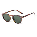 STY22731 Vintage Rivet Tortoiseshell Small Round Sunglasses for Men Women 2024 Designer Classic Green Sun Glasses Gafas De Sol