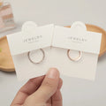 Wholesale 6x6CM White Ring Packing Cards Ring Display Hanging Card Packaging Ring