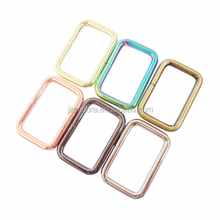 Heavy Duty Thickness Shoulder Bag Metal Rectangle Loop Ring Buckle
