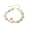 Natural Gemstone Jade Stone Green Aventurine Bead Lucky Yoga Meditation Crystal Bracelet