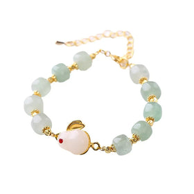 Natural Gemstone Jade Stone Green Aventurine Bead Lucky Yoga Meditation Crystal Bracelet