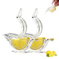 Wholesale Presse Jus Manual Acrylic Lemon Slice Citrus Juicer Press Manual Lemon Lime Squeezer Fot Kitchen