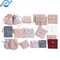 Luxury Small Drawstring Veet Jewelry Pouch with Custom Logo Suede Gift Wrap for Display and Packaging