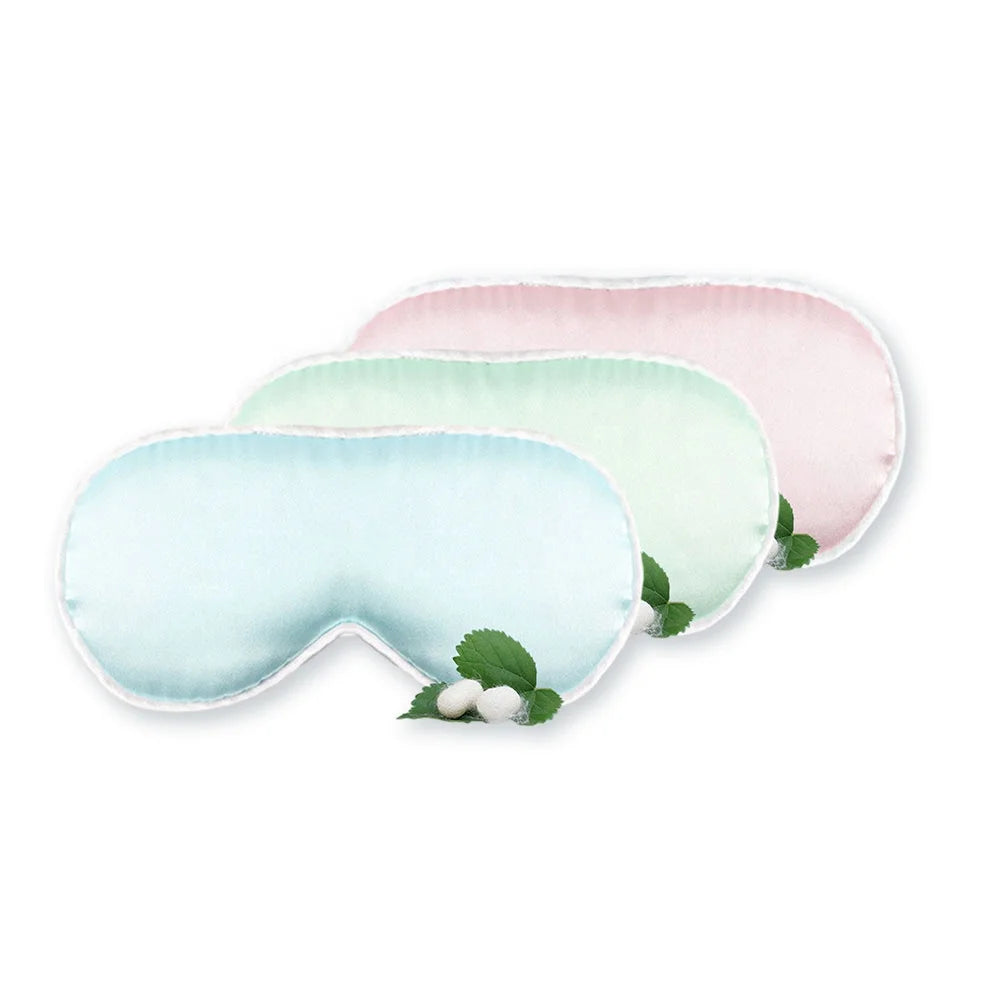 Cute Lightweight Cotton Luxury Super Soft Elastic Adjustable Sleep Eye Masks for Kids with Satin and Collagen Ingredients