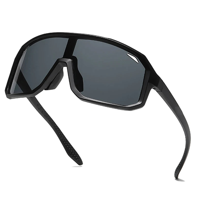 Stylish Cycling Sunglasses for Men Women UV400 One-Piece Lens Sports Sun Glasses for Outdoor Activities Riding Fishing Driving