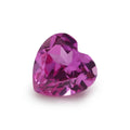 Lab Created Loose Gemstones 2# Pink Corundum Heart Shape Stones for Jewelry Making
