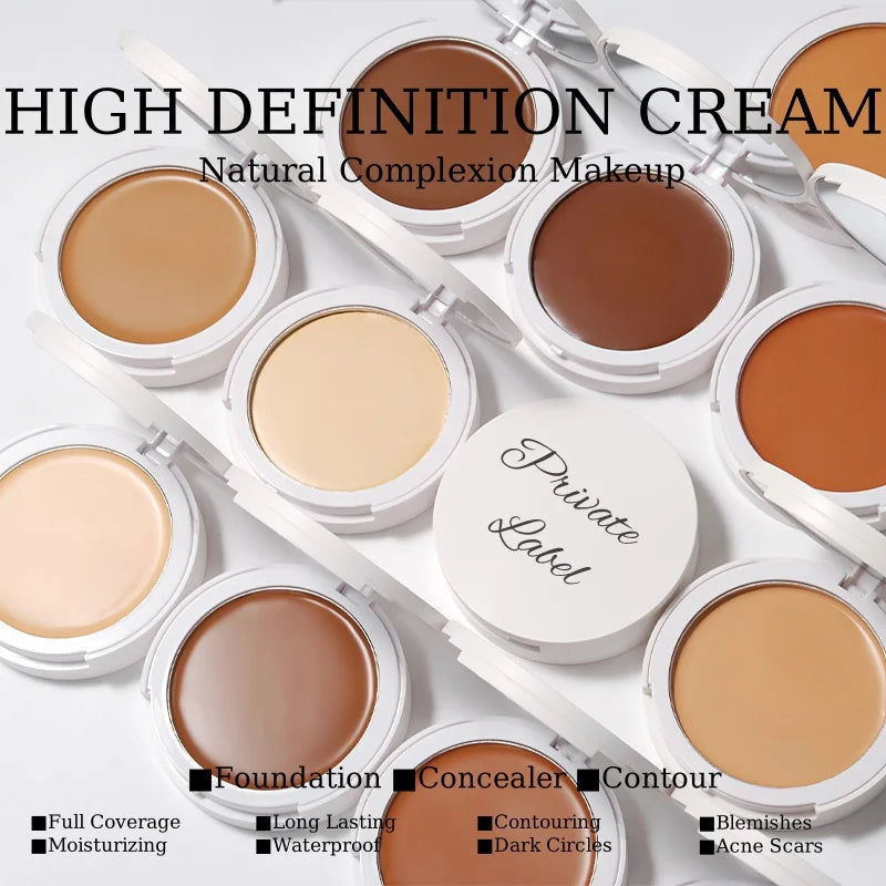 Foundation Creamy Moisturizer Concealer BB Primer Waterproof Private Label Dark Contour Makeup for All Skin Types