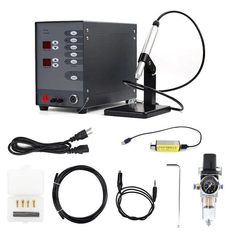 Jewelry Tools Equipment 100W Jewelry Dental Spot Welder Automatic Numerical Control Touch Spot Welding Machine With Accessories