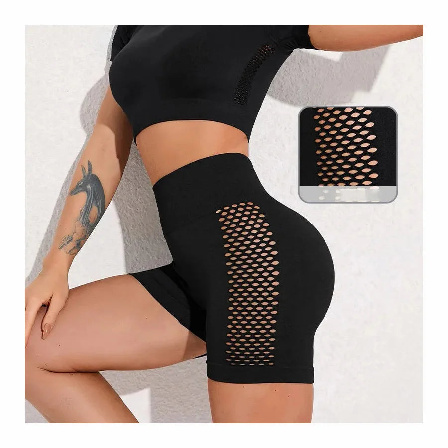 Women's High Waist Elastic Waist Peach Gym Shorts Summer Casual Yoga Short Pants Stretch Leggings for Running Fitness Hot Shorts