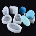 Abstract Art Face Candle Mold Human Face Silicone Mold for Resin Plaster