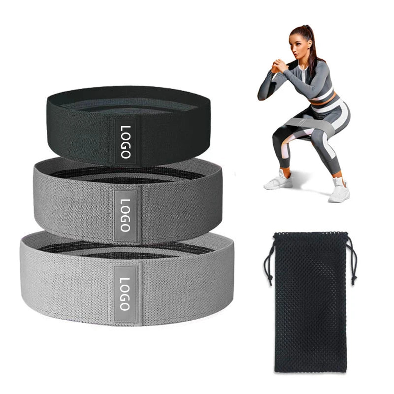 1011-4#Fitness Hip Resistance Bands Workout Body Hip Bands Resistance Loop Bands