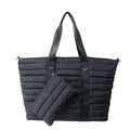 Custom Puffer Bag Large Capacity Puffy Tote Sport Yoga Outdoor Shoulder Bag with Crossbody Strap Quilted Women's Handbags