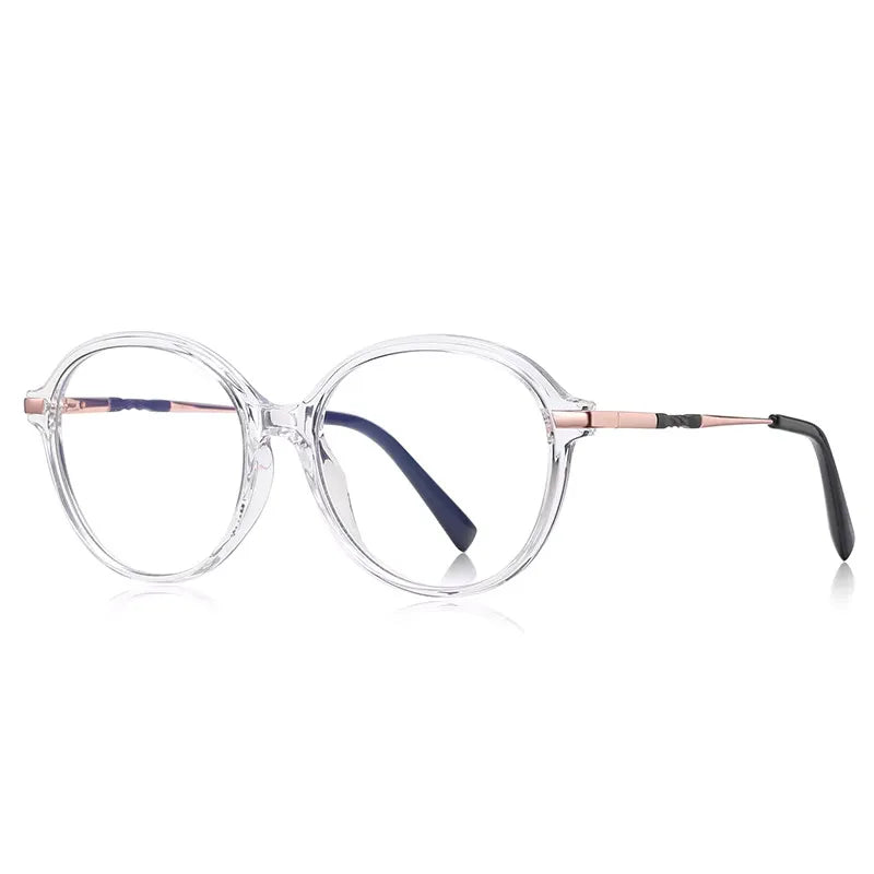 Factory Eyewear Oval Classic Design TR90 Frame Computer Gaming Eyeglasses Frames Unisex Blue Light Blocking Glasses