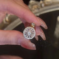 Trendy Design Round Zircon Open Finger Rings Female Luxury Bling Bling Rhinestone Micro Pave Cubic Zircon Rotatable Rings