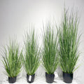 Factory Wholesale Faux Potted Bonsai Colorful Cheap Price Home Decorative Wedding Ornament Plant PVC Reed Artificial Onion Grass