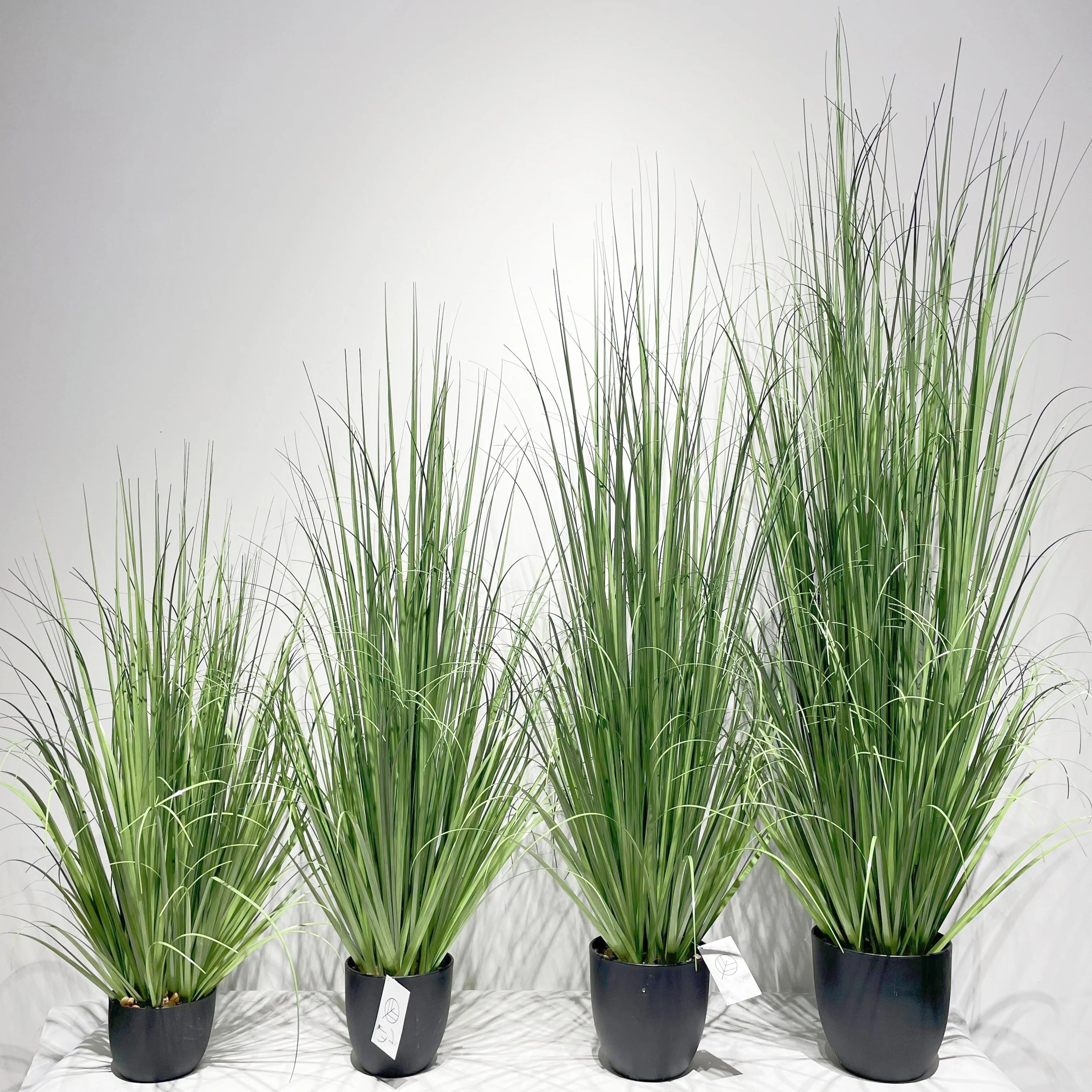 Factory Wholesale Faux Potted Bonsai Colorful Cheap Price Home Decorative Wedding Ornament Plant PVC Reed Artificial Onion Grass