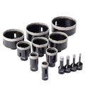 6-35MM M14 Thread Dry Vacuum Brazed Diamond Drilling Core Bit Ceramic Tile Hole Saw Granite Marble Drill Bits