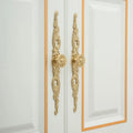 French American Style All Brass Cabinet Drawer Door Handle Light Luxury Wardrobe Door Knob Pure Copper Furniture Accessory