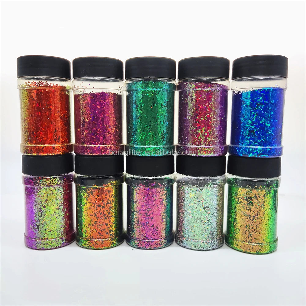 Wholesale Color Travel Mix Size Mix Glitter Custom Chameleon Glitter Powder
