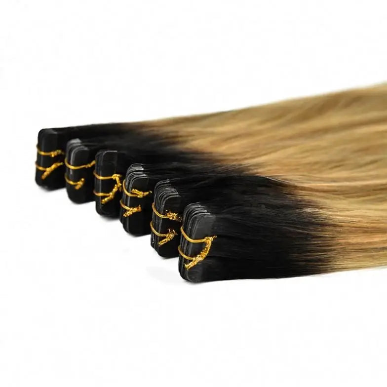 European Raw Human Hair Virgin Tape in Hair Extensions