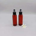 Amber Brown 100ml Empty Spray Bottle Mist Face Cleanser Black Sprayer Plastic Packaging