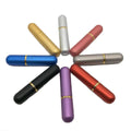 Luxury Elegant Reusable Aluminum Essential Oil Aromatherapy Inhaler Bottle Customizable Wicks Screw Cap Multi-color Screen