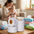 Wet Wipes Re-sealable Sticker Packaging Open White Transparent Vinyl PP Removable Adhesive Peel Tear Reseal Label Suppliers