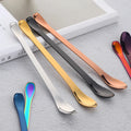 Stainless Steel Double Ended Spoon Spoon Shape Profile Strip Molded Design Silver Long Kitchen Cooking Utensil for Home Kitchen