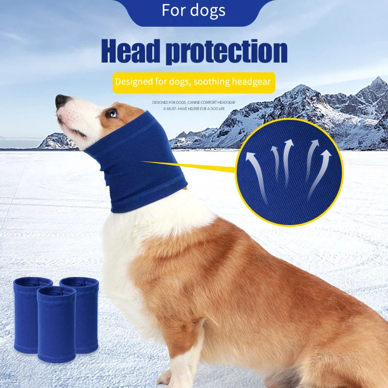 Pet Soothing Headgear Scarf Frightened Appease Turban Breathable Sick Sleep Comforting Emotional Wear Dog Bandana Collar