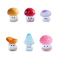 3D Kids Diy fairy Landscape Zen Garden Doll House Mushroom Glowing in the Dark Luminous Resin Figures Mini Decoration Kids Toys