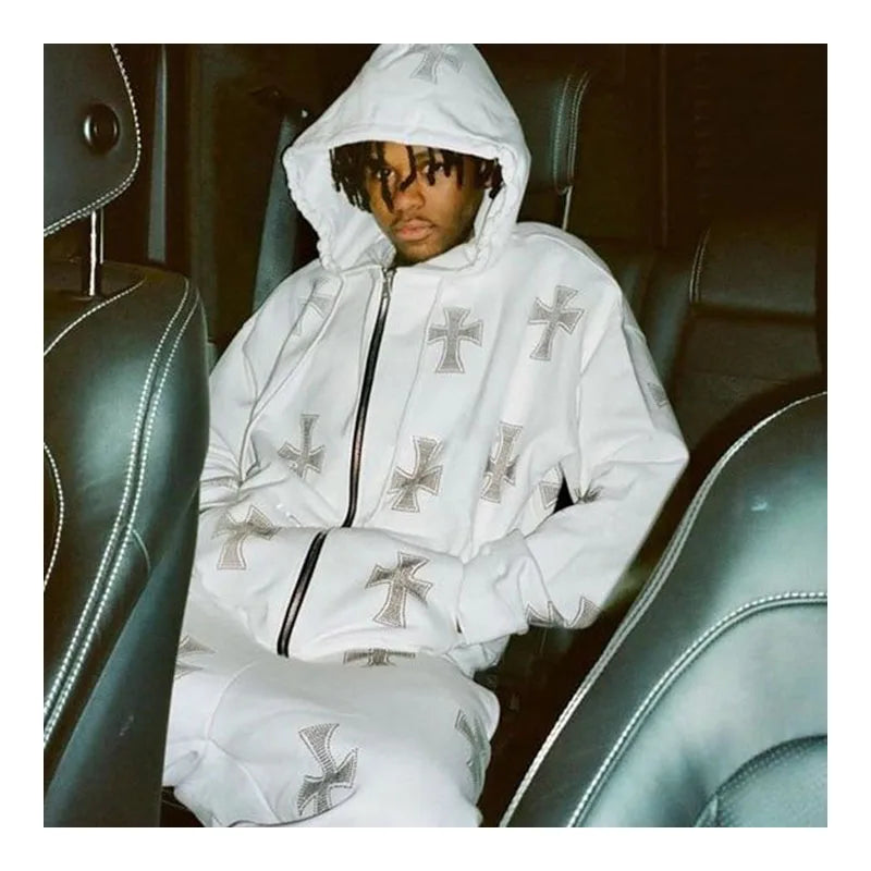 Selling Fashion Trend Mens Casual Premium Hoodies for Men Customization Loose Men's 3d Ebossed Zip Hoodie