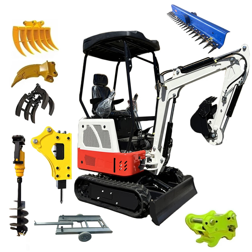China Wholesale Compact Mini Excavators  HT15 Excavator  Prices with Thumb Bucket