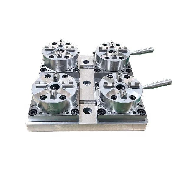 HPEDM Manual Clamping System for CNC Milling Machine for EROWA ITS Quick 4 Chuck in One Plate