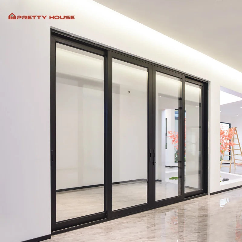 AS2047 Aluminum Australian Standard Glass Sliding Doors for Balcony Windproof Door